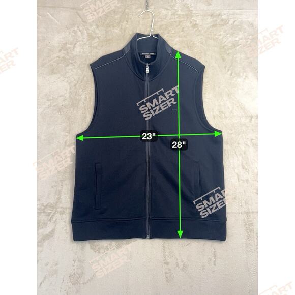 Michael Kors Vest Men’s XL Black Full Zip Cotton Activewear Polyurethane - Picture 7 of 7